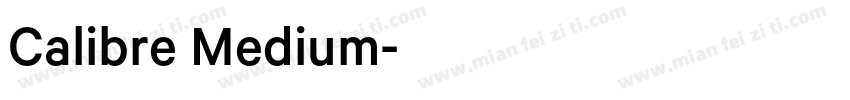 Calibre Medium字体转换